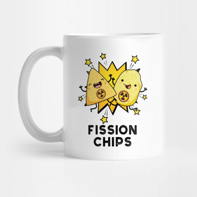 Fission Chips Funny Physics Food Pun by punnybone